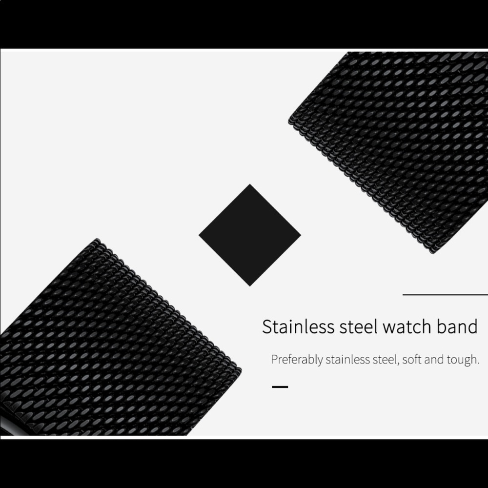 ⌚️Blue New Men Mesh Steel Waterproof Sport Watch - Picture 3 of 6